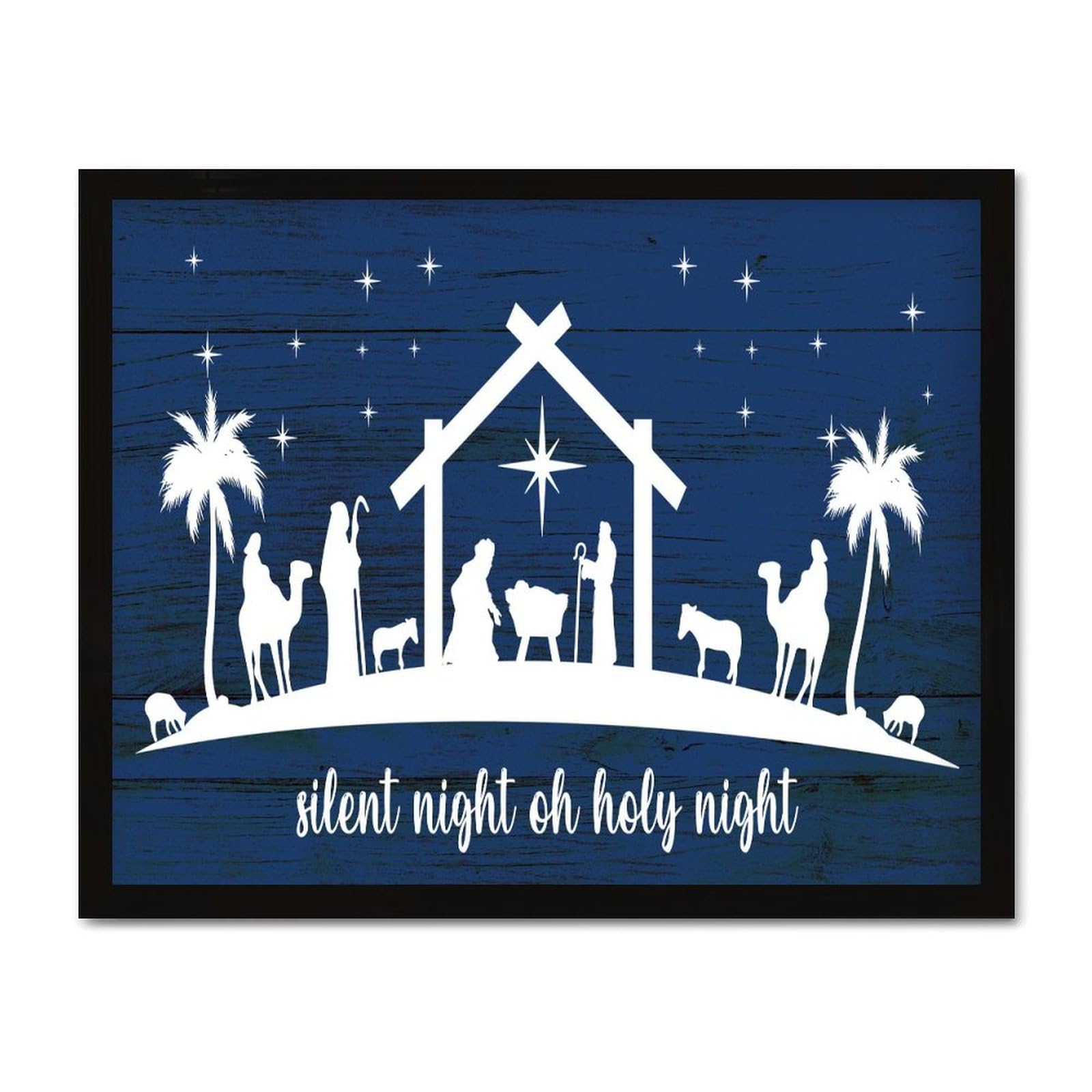 Panneau de la naissance de Jésus en bois pour célébrer la magie de Noël