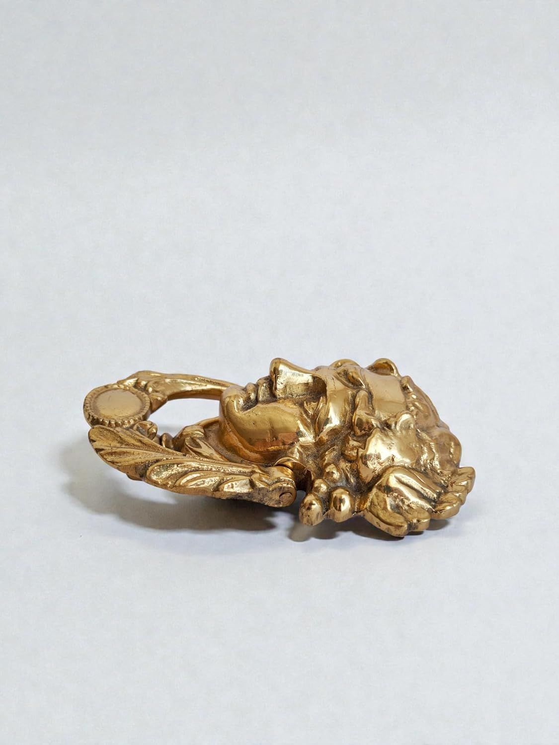 Elegant Grecian Goddess Dionysus Brass Door Knocker – Mirror Gold Finish Front Door Decor, High Quality Handcrafted Brass Knocker, 19cm /7.5in