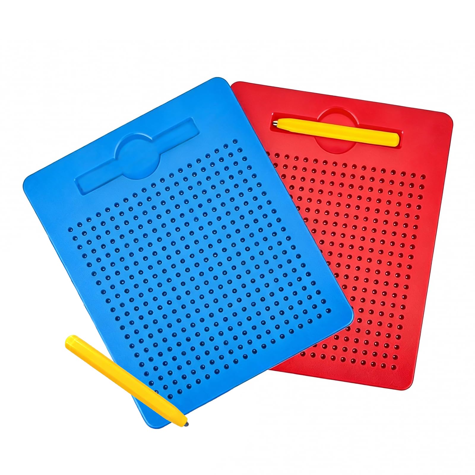 kelav 2 Stück Magnetische Zeichentafel, Magisches Malbrett mit Kugel & Stift Set,Lernspielzeug zur Förderung von Feinmotorik & Fantasie,Ideal als Reisespielzeug, Geburtstagsgeschenk.