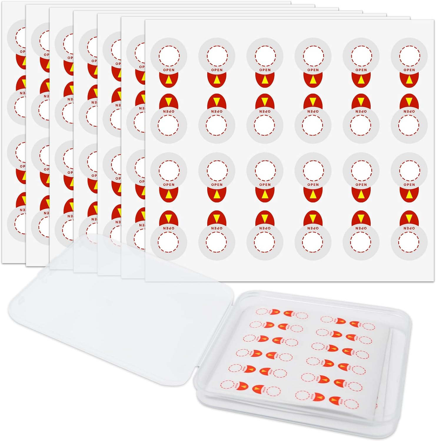 168 Pcs Vials Sealing Stickers for 13mm Caps,Circle Leak-Proof Dust-Resistant Sticker for Aluminum Plastic CapsTransparent Self Adhesive Stickers for 3ml Glass Vials