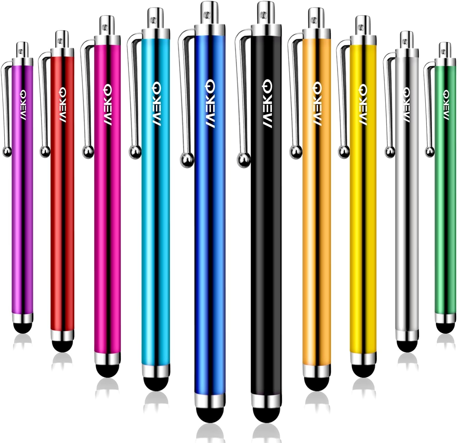 Stylus Pens for Touchscreens, MEKO 10 Pack High Precision Capacitive Stylus for iPad iPhone Tablets Smartphone&All Universal Touch Screen(10 Stylus)