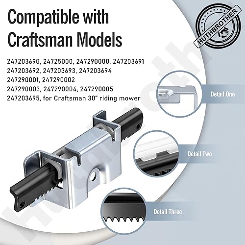 Miniatura 7 de 783-06988A - Estante de dirección para tractor de césped, compatible con MTD Troy-Bilt 783-06988, para Craftsman Series 247 y más, incluye