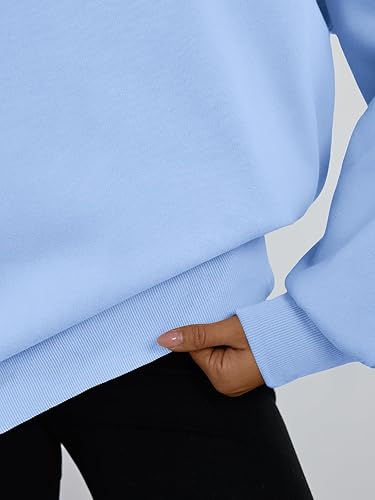 Miniatura 5 de Trendy Queen - Sudaderas para mujer, sudaderas con capucha de gran tamaño, cuello redondo, suéteres cómodos para otoño e invierno, ropa a la moda