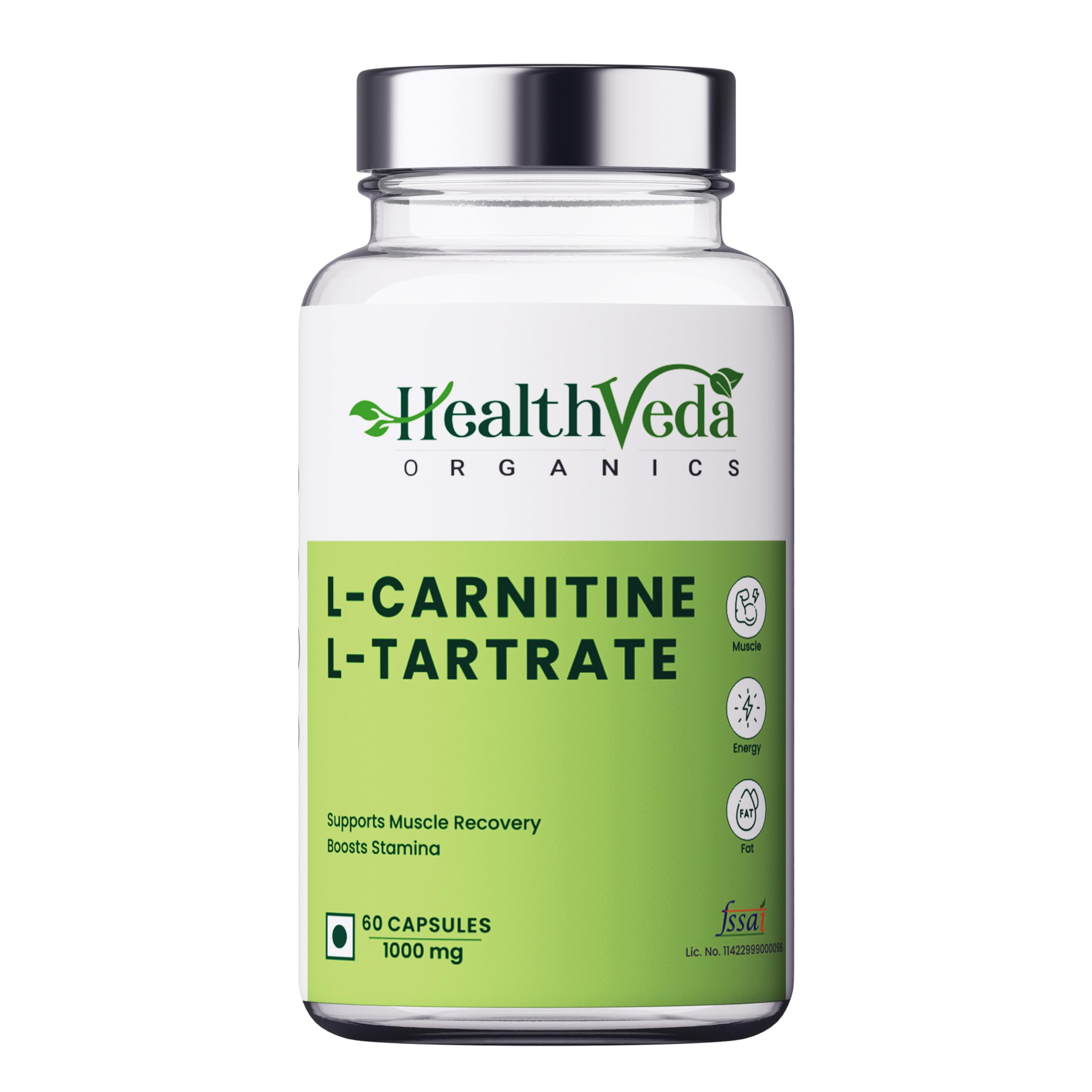 Health Veda Organics L Carnitine L-Tartrate, 1000mg | Pre-Workout Supplements | Supports Muscle Recovery & Endurance | For Both Men & Women I 60 Veg Capsules (B0CBPSW32Q) Amazon Price History, Amazon Price Tracker
