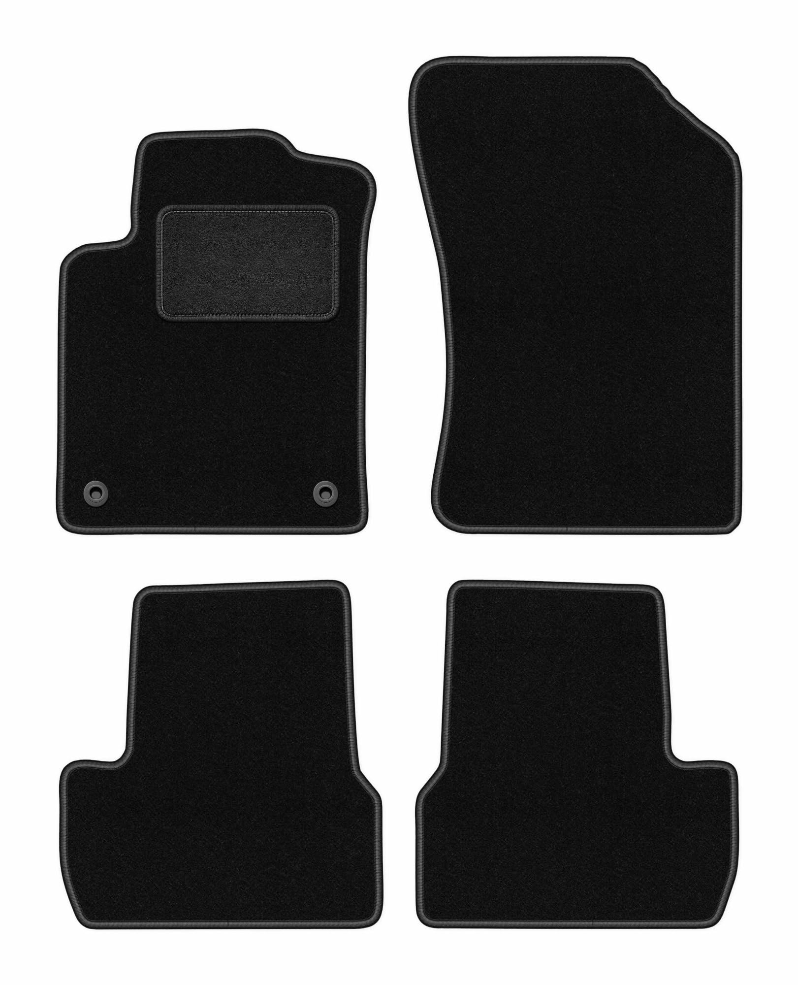 Lot de 4 Tapis Moquette sur Mesure pour Citroën DS3 2009-2016 hayon, LUX