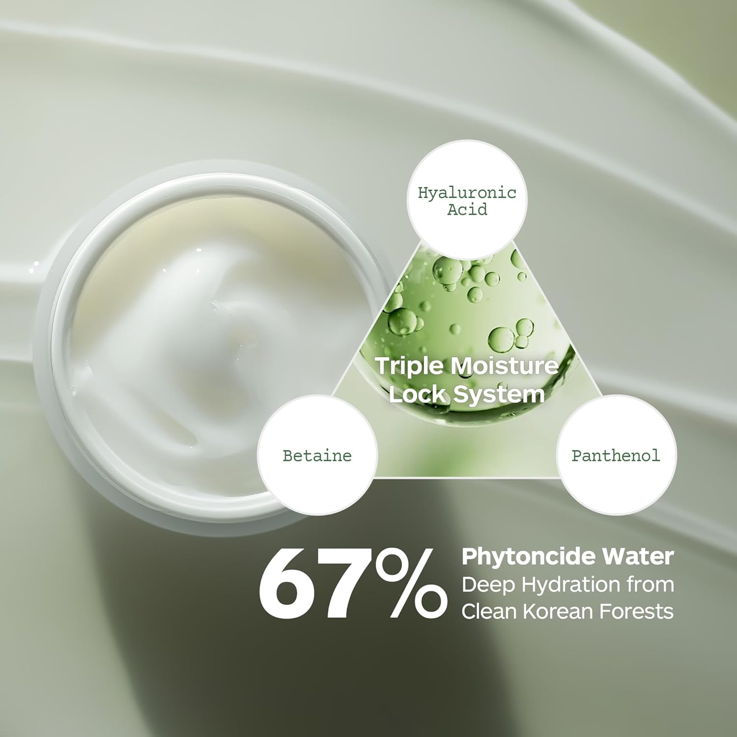 Beta Calming-Cure Essential Cream – 67% Hinoki Cypress Water, Hydrating Face Moisturizer, Soothing & Barrier Repair for Sensitive Skin, Korean Skin Care, 50ml/1.69fl.oz - Image 4