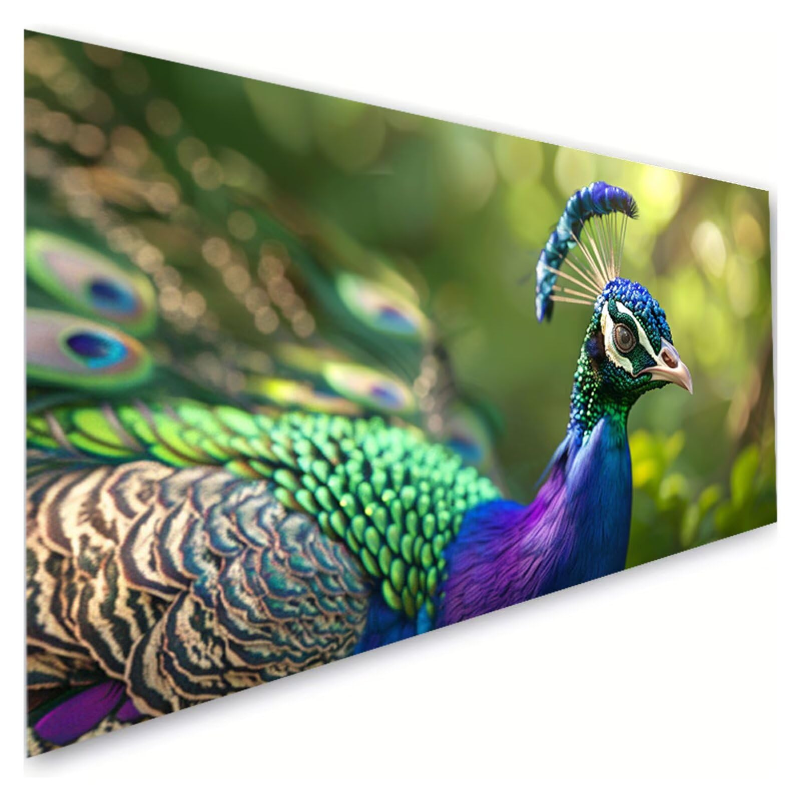 Diamentowe malowanie dla dorosłych, 5D diamentowe malowanie paw dziecko zwierzę, haft diamentowy DIY duży rozmiar 70 x 140 cm, kreatywne hobby dla dorosłych, dekoracja pokoju, prezenty dla kobiet G2
