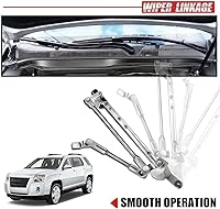 Vista 3 de A-Premium Conjunto de varillaje de transmisión del limpiaparabrisas delantero compatible con vehículos Audi - A4, A4 Quattro 2002-2008, RS4