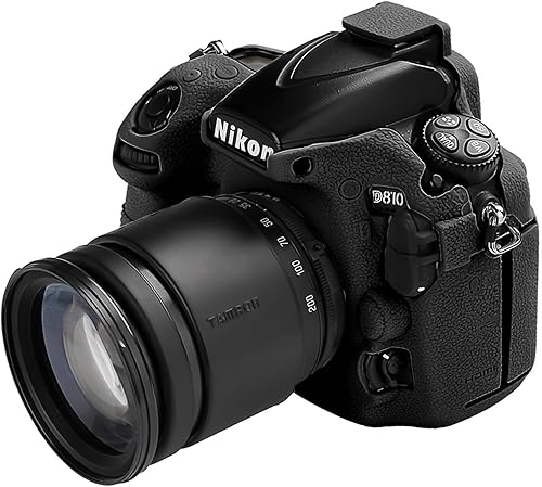 Easy Hood Funda para cámara digital Nikon D810 D810A, superficie texturizada, carcasa de silicona suave antideslizante antiarañazos, protector de
