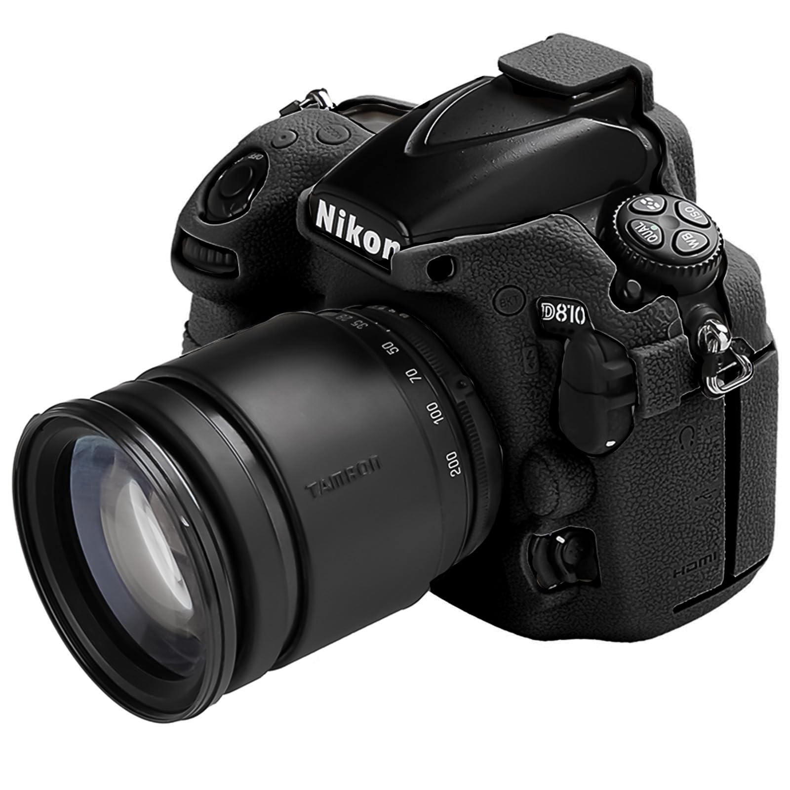 Easy Hood Camera Case for Nikon D810 D810A Digital SLR Camera, Texture Surface, Anti-Scratch Anti-Slip Soft Silicone Housing Protective Camera Cover