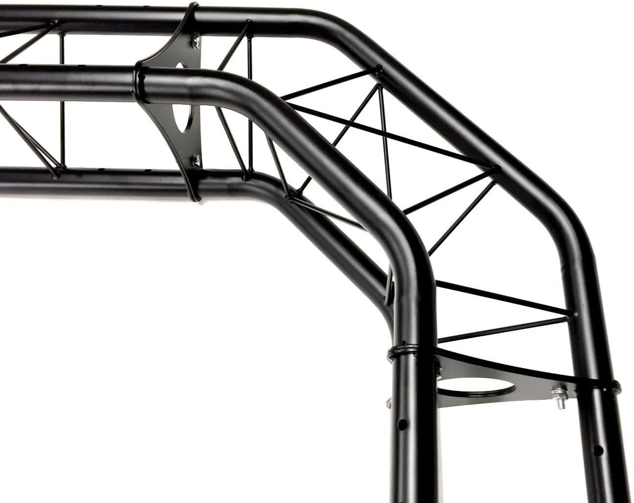 Pair (2) Two Black Metal Corners For Bolted Triangle Trusses DJ Lighting Arch