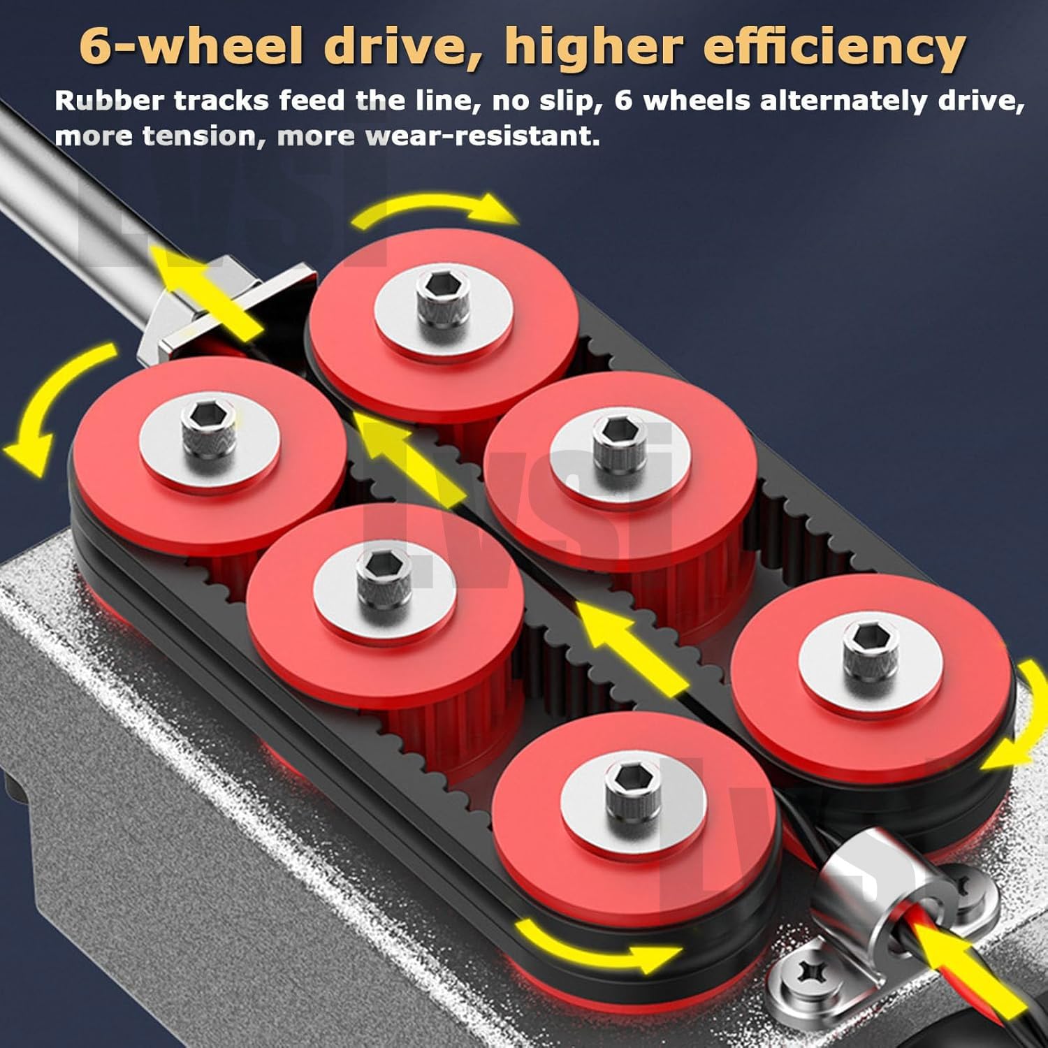 Cinta Pasacables, Cables para Tendido De Electricista, Tirador Automático De Batería De Litio, 40m/Min, para Trabajos De Cableado Hidroeléctrico,15m-25000mah*1
