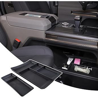 LUWU Lower Center Console Organizer Compatible with   2025 2026 GMC Hummer EV SU