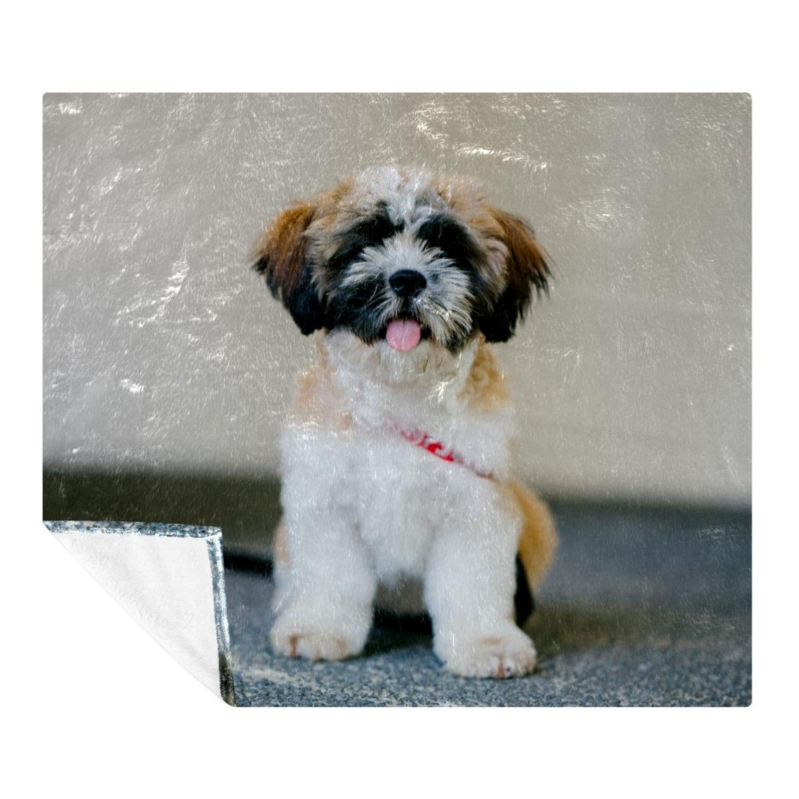 Couverture Shih Tzu le cadeau idéal avec ce plaid polaire léger 150x130cm