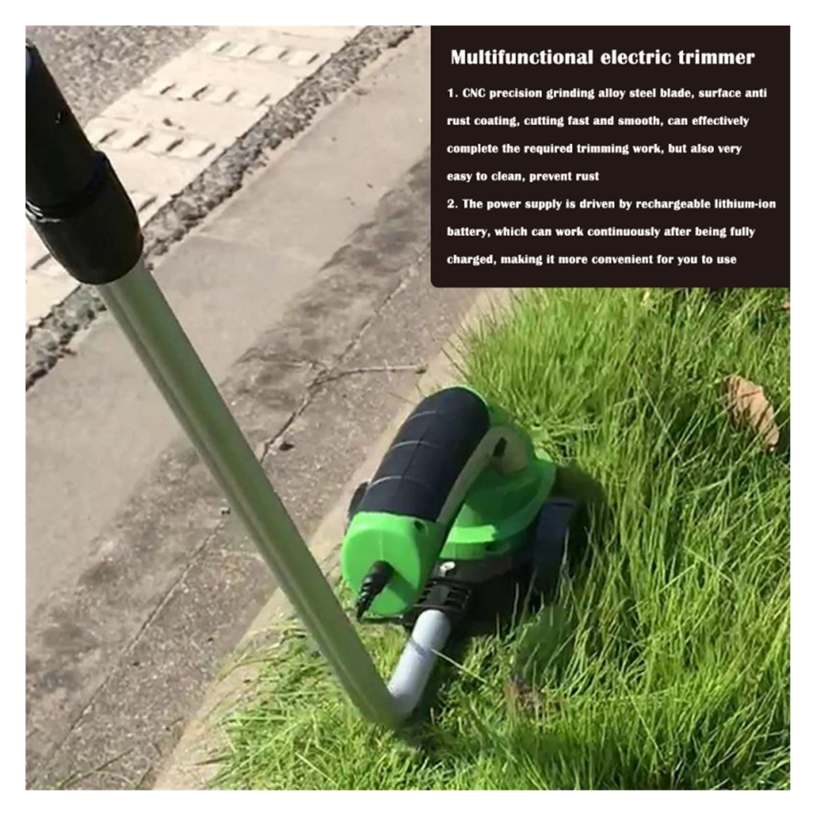 Tondeuse à gazon, 2 en 1 Mini taille-haie électrique sans fil coupe gazon tondeuse à Rechargeable jardin sécateur outils de(Plug(1typeC-1USB))