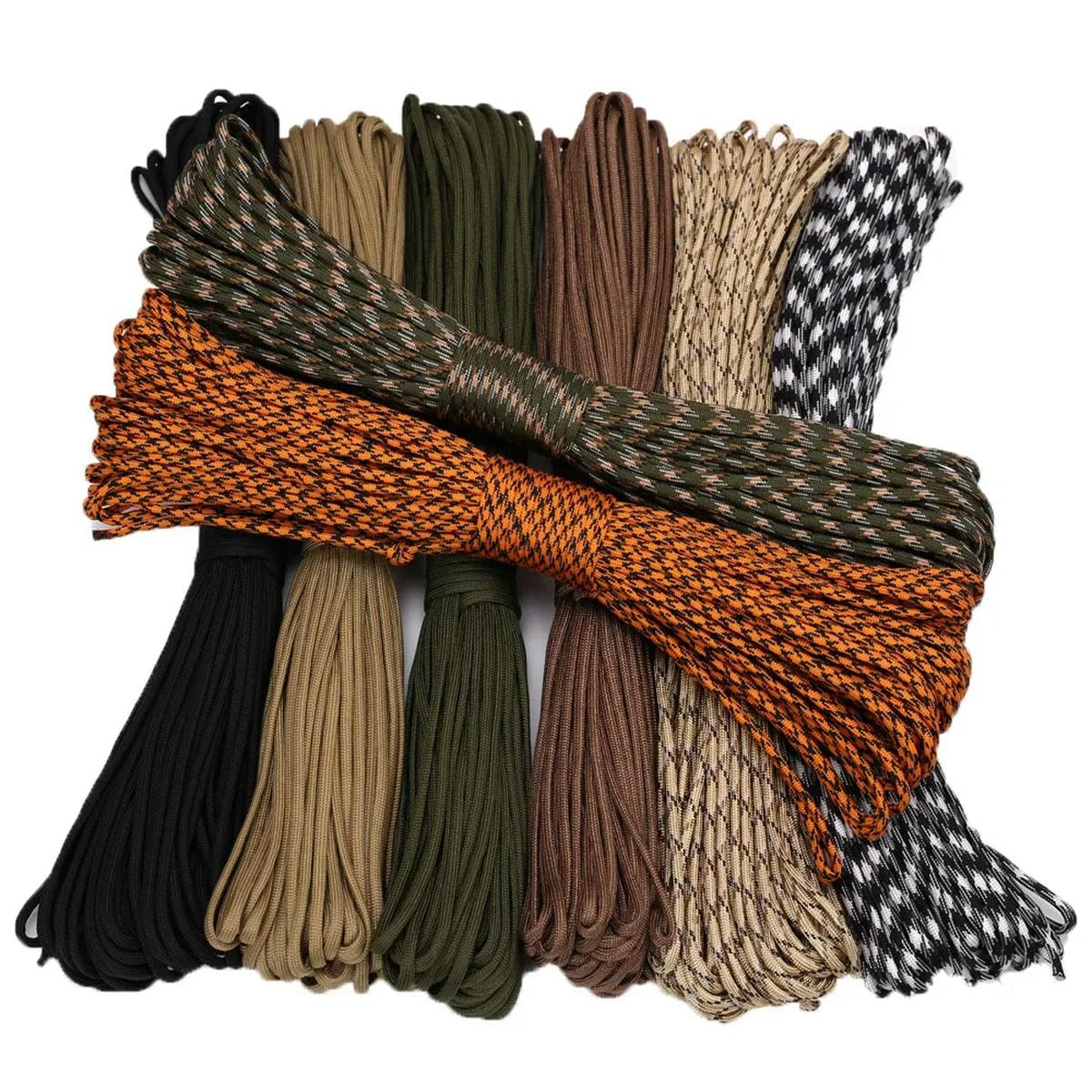 Nylon-Seil Fallschirmschnur, 4 mm 9 Ständer Kerne Paracord for Fallschirmschnur Lanyard Camping Klettern Camping Seil Wandern Wäscheleine 5 Meter 10 Meter 20 Meter 30 Meter