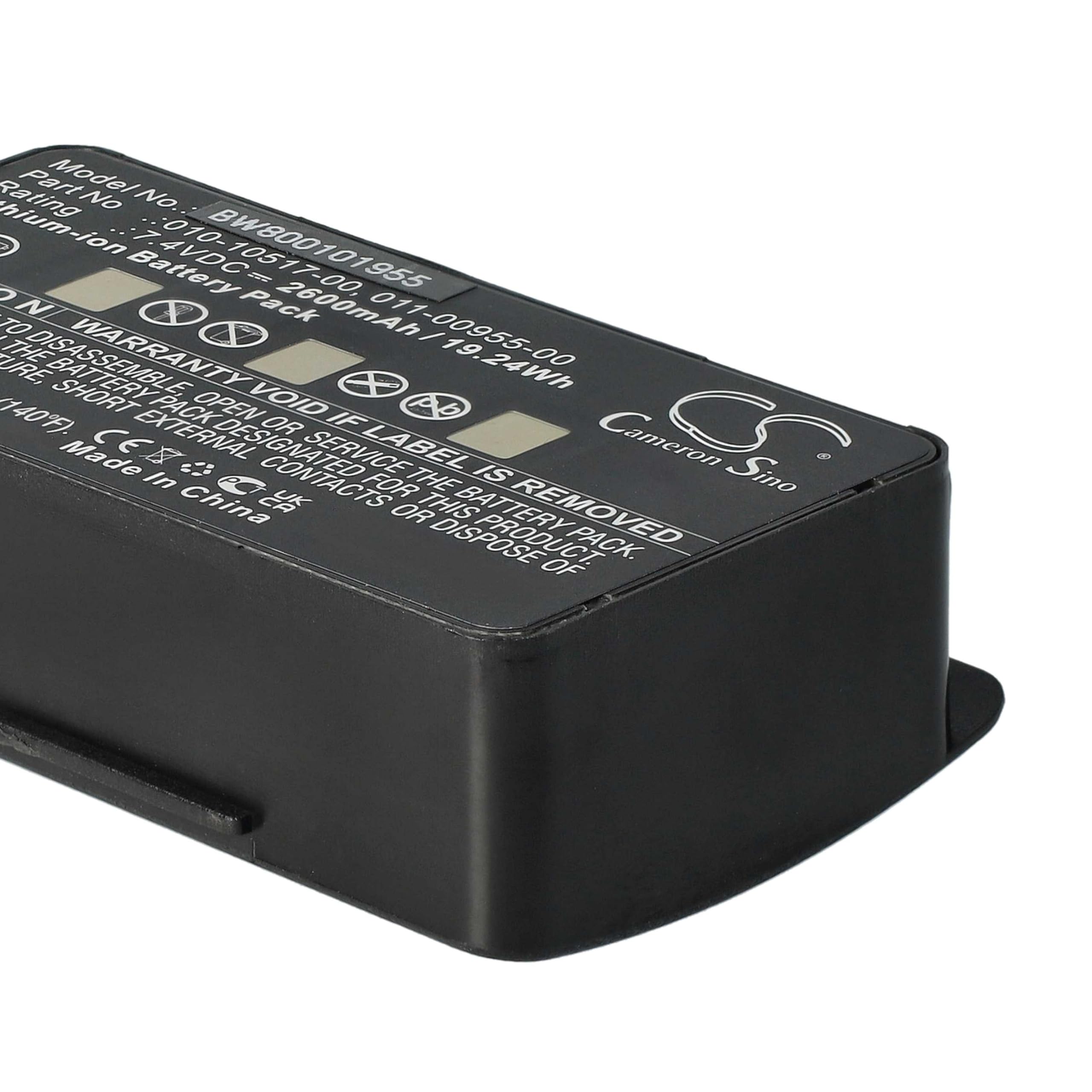 vhbw batteria compatibile con Garmin GPSMap 276c, 276, 378, 296, 478, 396, 376, 495, 376C, 278 navigatore GPS (2600mAh, 8,4V, Li-Ion)
