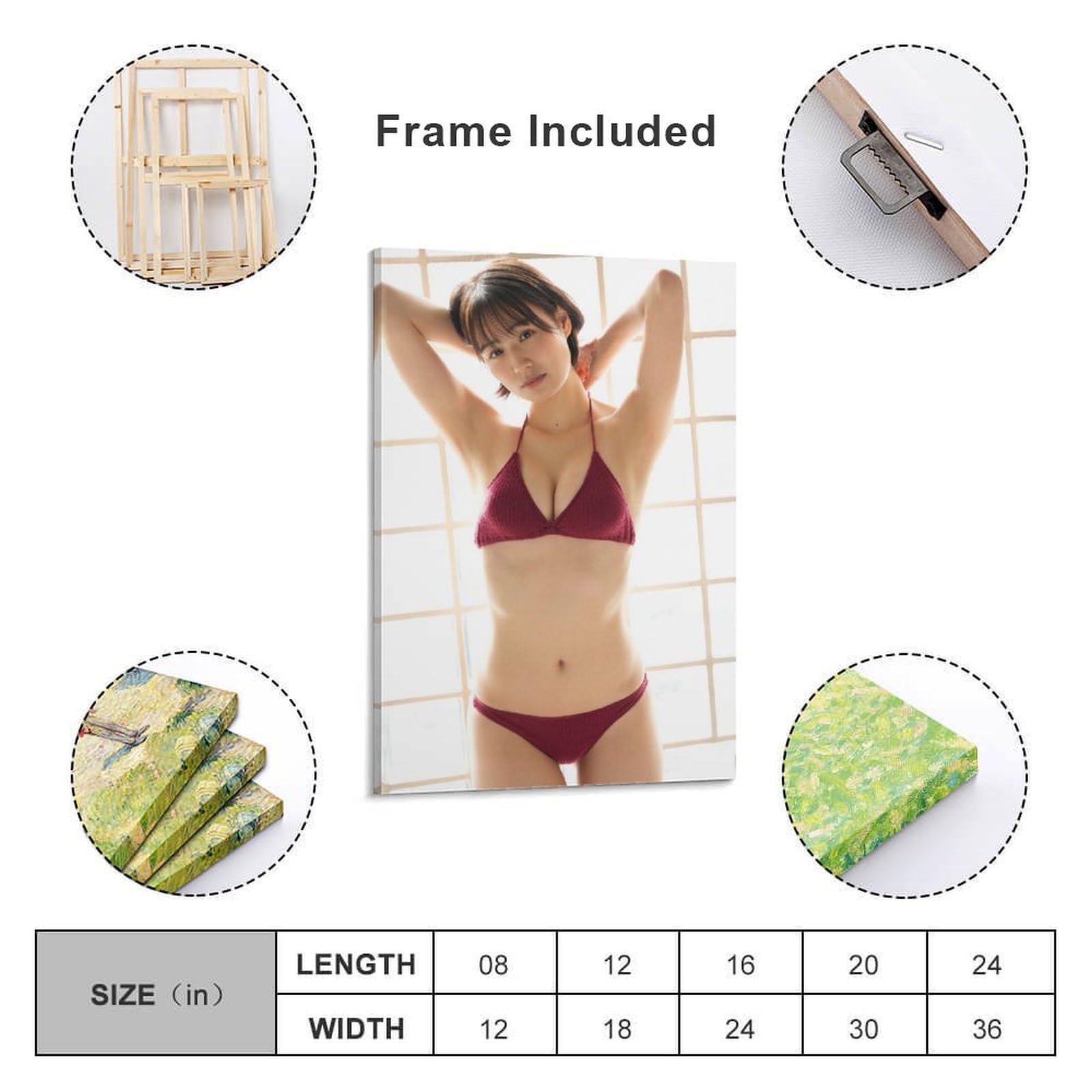 Amazon.co.jp: 新谷あやかセクシー 巨乳 清純カンバスのポスター