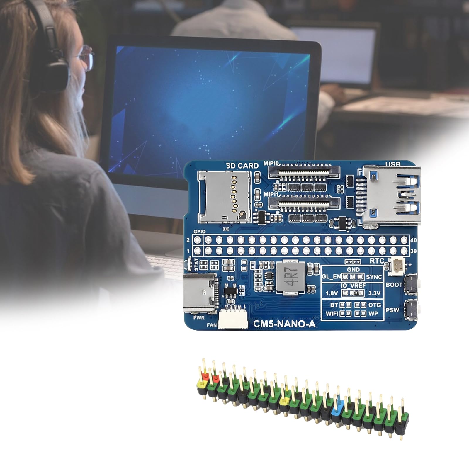 Scheda di espansione per modulo di elaborazione 5 stesse dimensioni della scheda di sviluppo in miniatura CM5 per spazio limitato