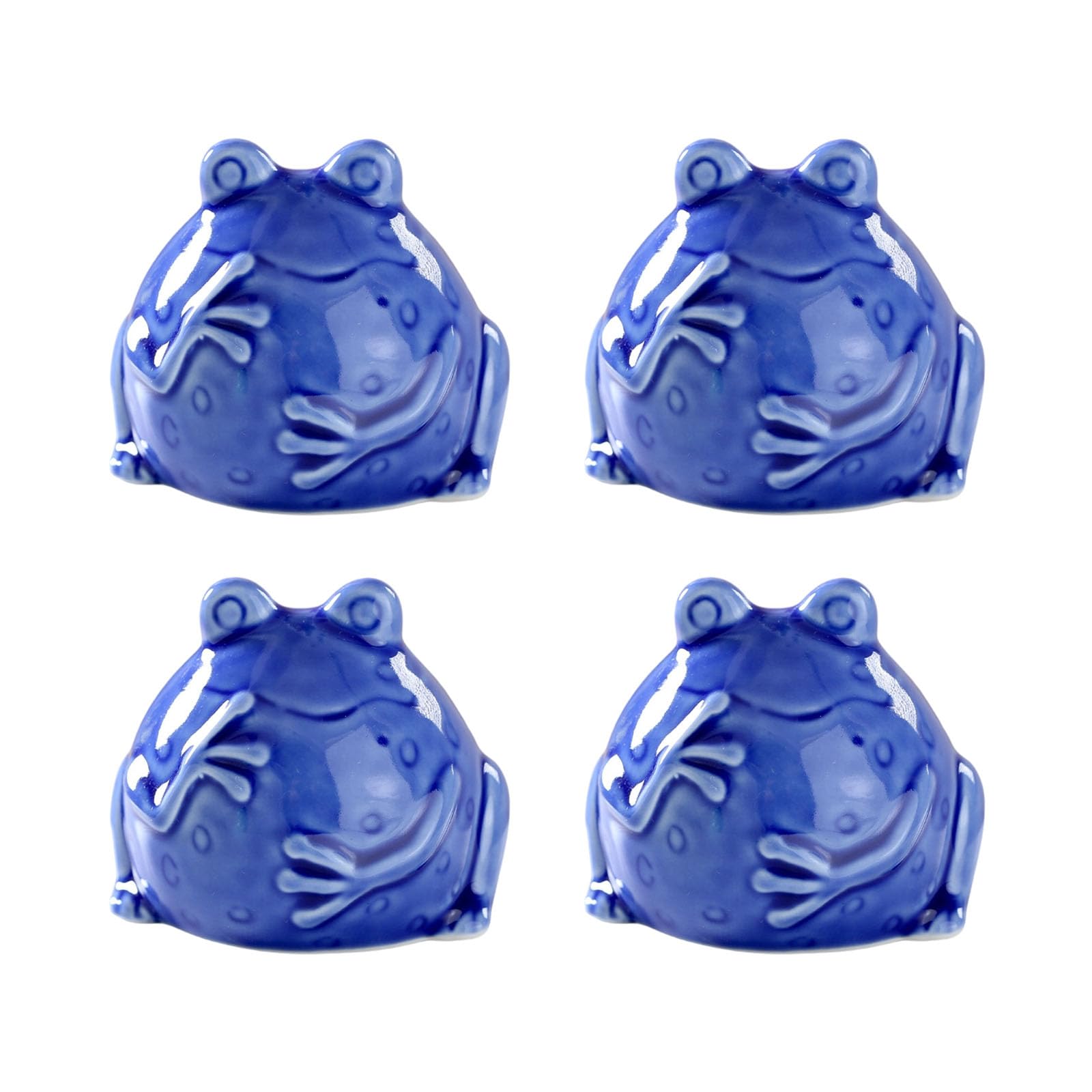 HZBB 4PCS / Set Water Inspired Toilet Bolt Covers Ceramic Fun Bathroom Decorating Supplies Toilet Decoration