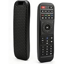 Silicone Protective Case for Super Box RC-200 Smart Voice Remote Control Case Cover Skin Holder Sleeve for Superbox S5 PRO,S4 PRO,S5 MAX,S6 MAX,S6 Ultra Replacement Remote Bumper Cover-Black