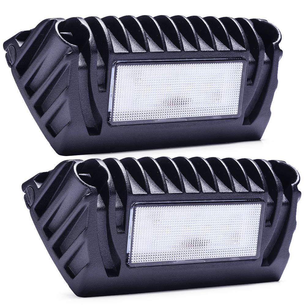 SnowyFox 12V LED RV Exterior Porch Light 750 Lumen for RVs Trailers Campers (2 Pack)