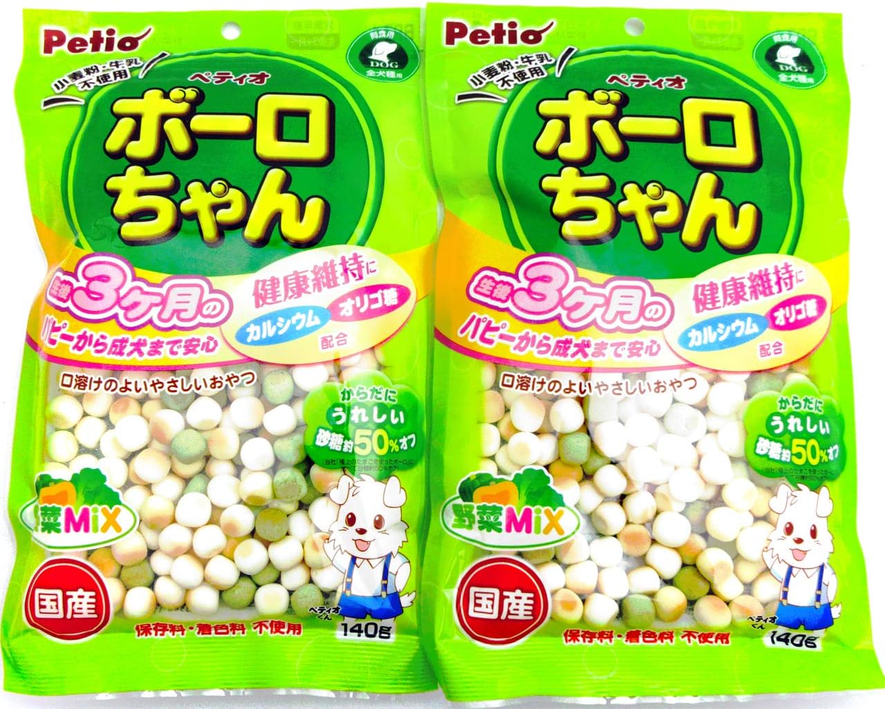 Petio Bolo Chan Vegetables Mix 5 5 Oz 140 G X 2 Bags Set Made In Japan Pet Supplies Amazon Co Jp