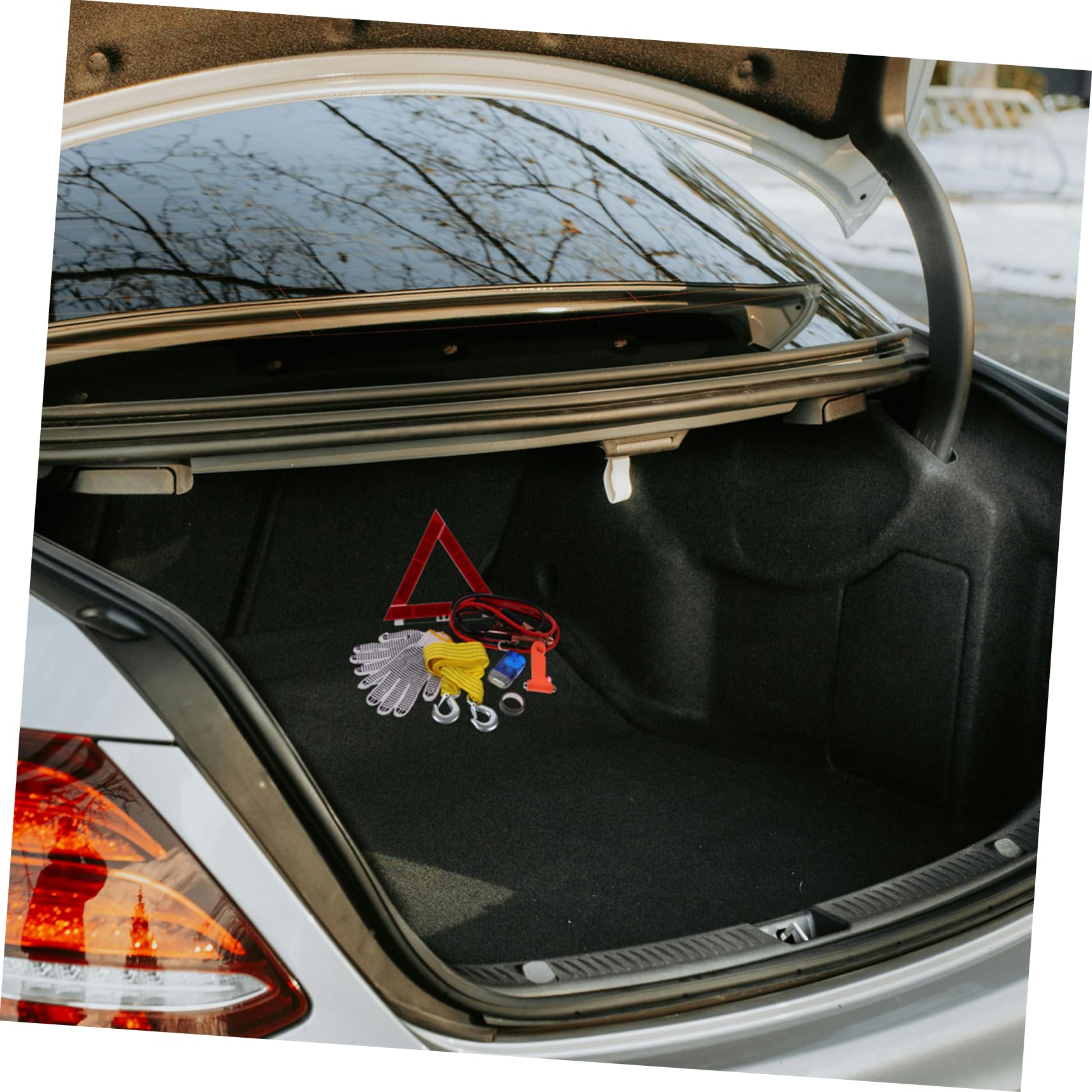 Cabilock Kit Emergenza Auto, Accessorio per Veicolo in Abs, Gomma e Metallo, Pratico e Completo per Ispezioni del Veicolo