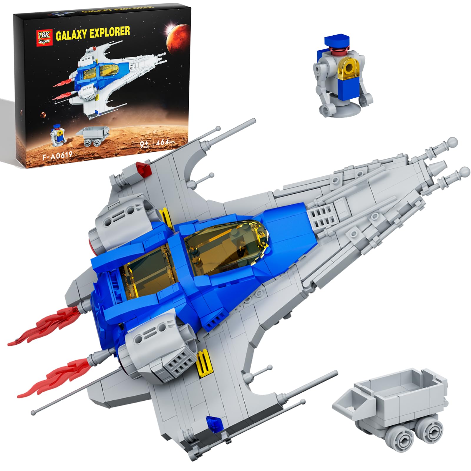 UbrixmenSpace Shuttle Explorer Building Blocks Sets for Kids Gift(464pcs)