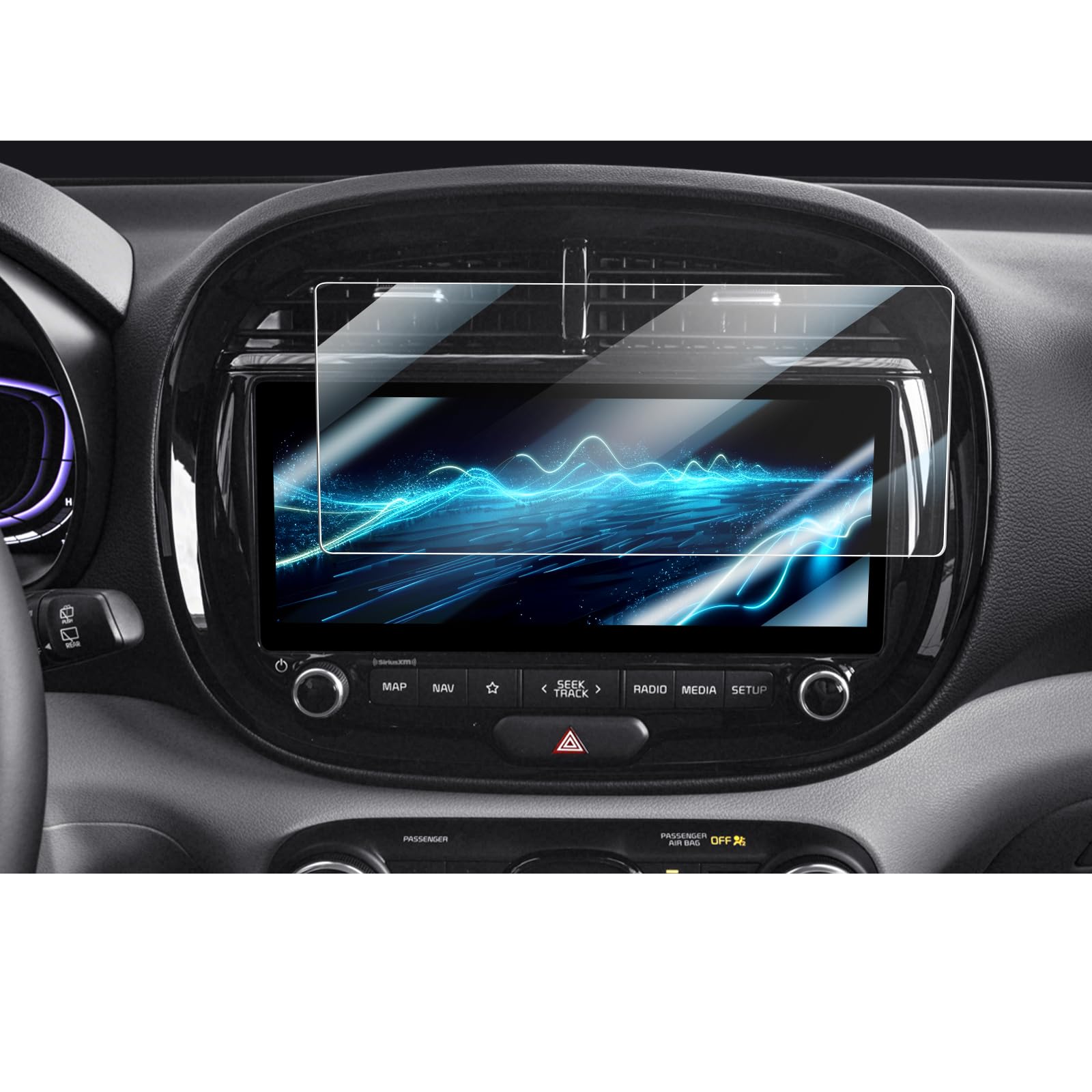 CDEFG Compatible with 2025 Kia Soul 10.25” Screen Protector 2025 Kia Soul GT-Line EX S Accessories Tempered Glass Kia Soul 2025 Screen Cover 2025 Kia Soul Screen Guard HD Clear(NOT for 8IN)