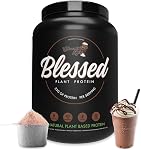 Blessed Vegan Protein Powder - Plant Based Protein Powder Meal Replacement Protein Shake, 23g of Pea Protein Powder, Dairy Free, Gluten Free, No Sugar Added, 30 Servings (Chocolate Mylk)