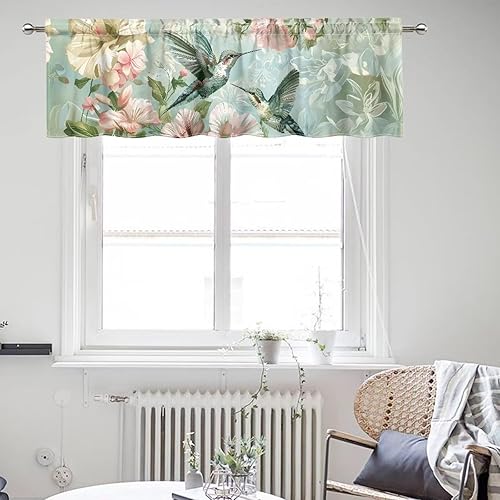 Miniatura 7 de ZFRXIGN Southwetsern Cenefas de cortina para ventanas de cocina, 54 x 18 pulgadas, cenefa azteca occidental, 1 panel, cortinas cortas bohemias para