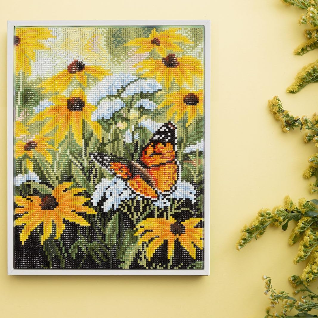 DIAMOND DOTZ Spring Flight Diamond Painting Kits for Adults - Diamond Art Kits a Relaxing Creative Craft Kit with Dotz Gems 13.8x9.8