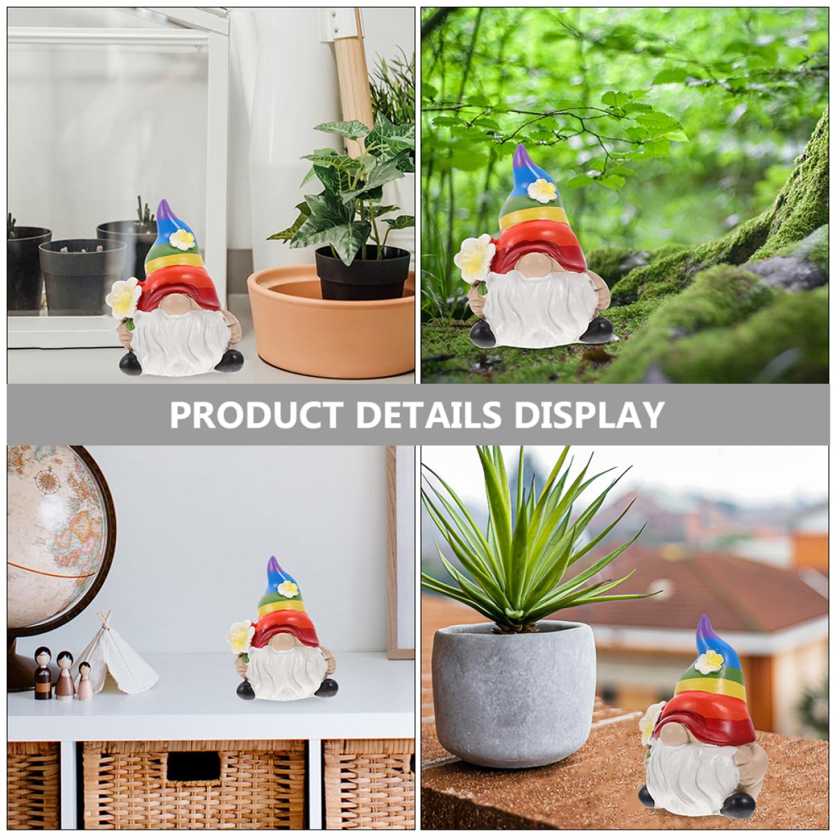 BESTonZON 5 Sätze Garten Dekoration Lustige GNOME Figuren Resin Für Garten Terrasse Und Innenräume Geschenkidee Für Gartenliebhaber Und Freunde 2 Stück * 5