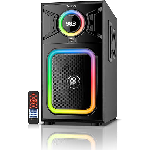 Tronica AI780 Bluetooth Home Theatre System, 60W Bass Boost Premium Sound, RGB Lights, FM Radio,Pendrive,Aux,Mic Support with Remote Control (Alternative of Sound bar)