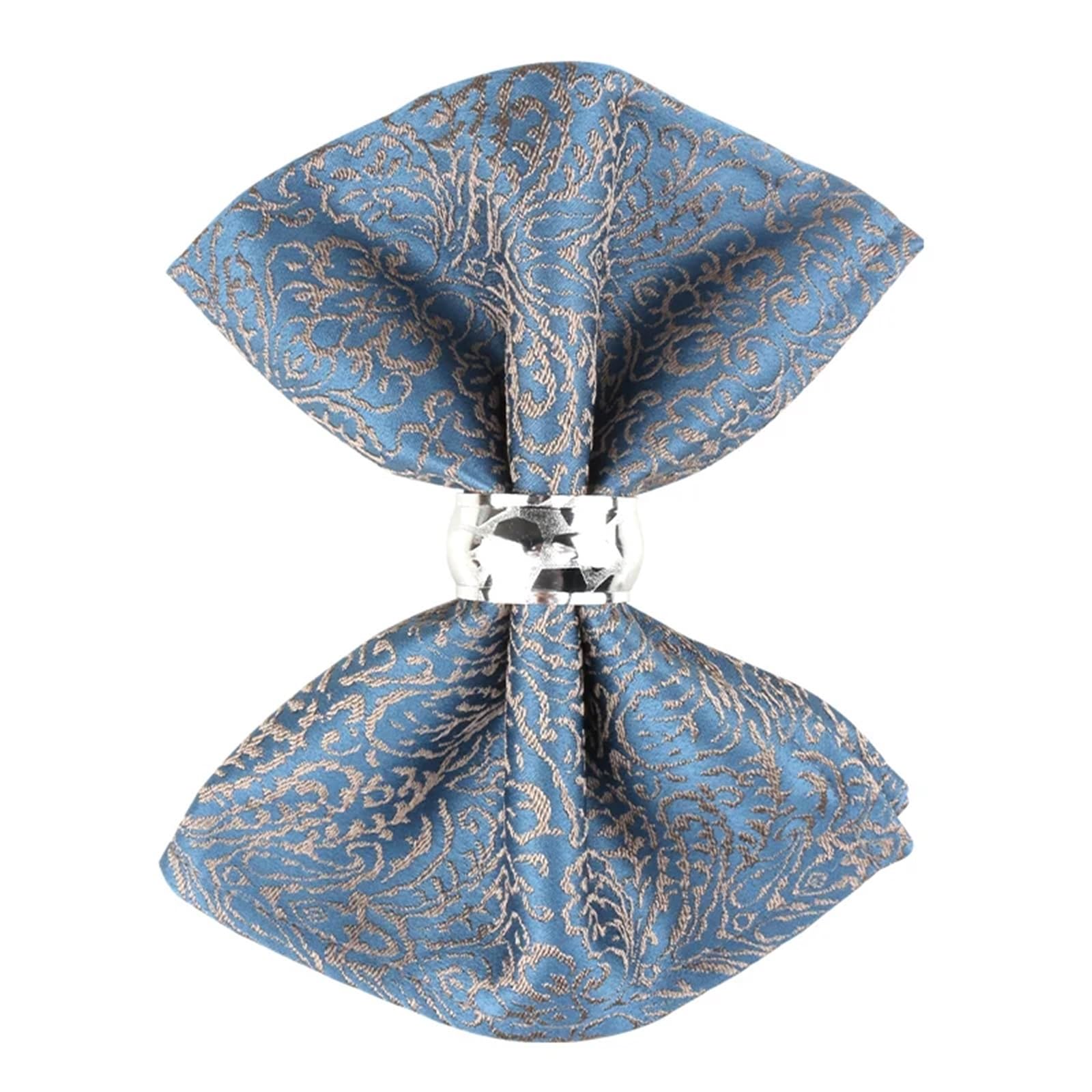 Tovagliolo di Stoffa Tovaglioli in Tessuto Luxury Jacquard Cucina Tavolo da Cucina Tovaglioli Soft Dinner Tovaglioli for Ristorante/Matrimonio 6pcs / Set (Color : Plum)