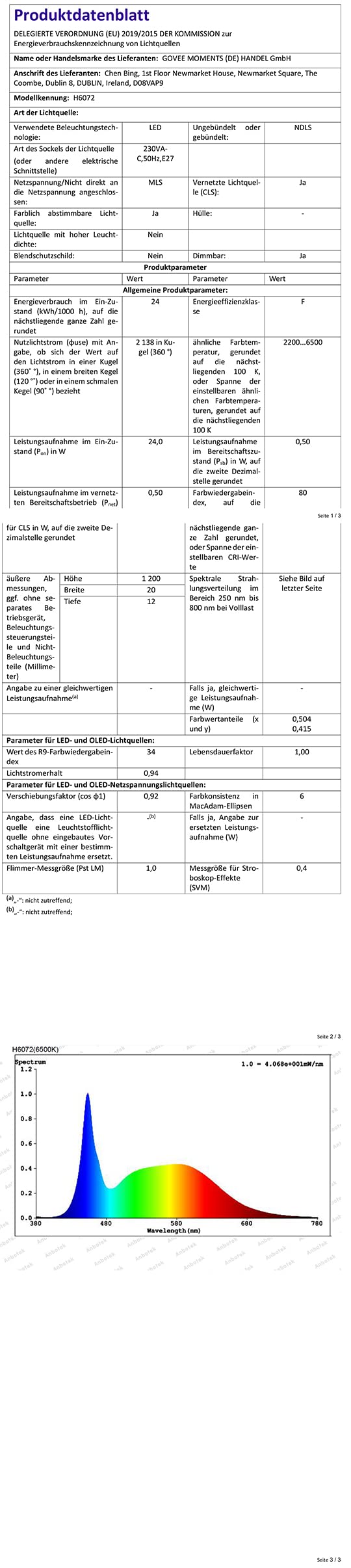Govee Lyra Inteligentna lampa podłogowa, lampa podłogowa WiFi RGBICWW współpracuje z Alexa i Asystentem Google, kontrola aplikacji, tryby muzyczne, tryb kreatywnego majsterkowania, do sypialni domowej