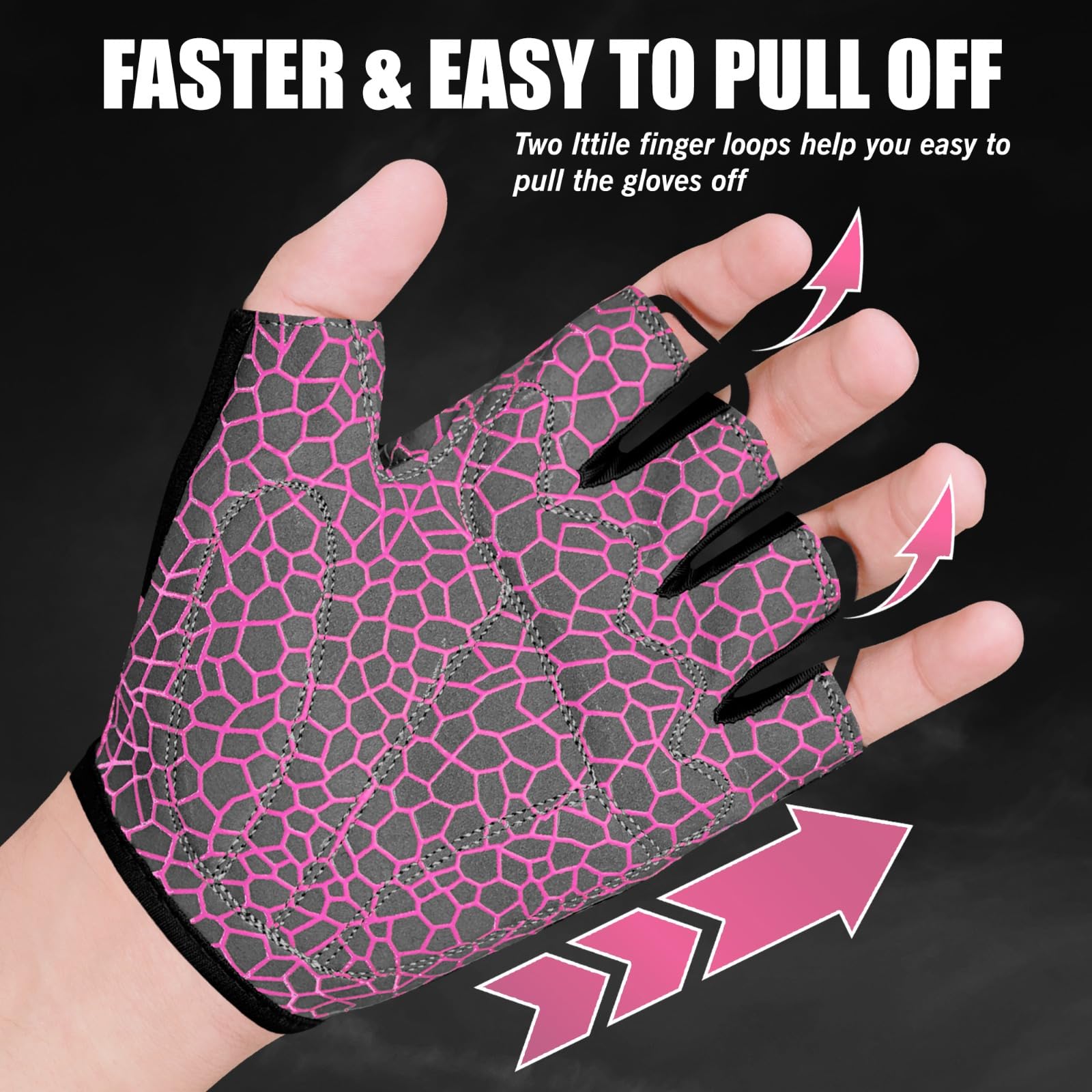 WESTWOOD FOX Guantes de ciclismo de medio dedo, unisex, acolchados, con palma, bicicleta, verano, equitación, MTB, para hombres y mujeres, antideslizantes, sin dedos, para bicicleta de montaña,