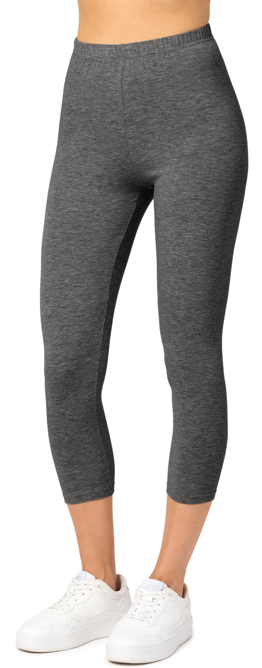 Merry Style Damen Leggings 3/4 aus Baumwolle mit Stretch - Leichte Capri Leggings Damen aus atmungsaktiver, elastischer Baumwolle, ideal für Yoga Sport MS10-199