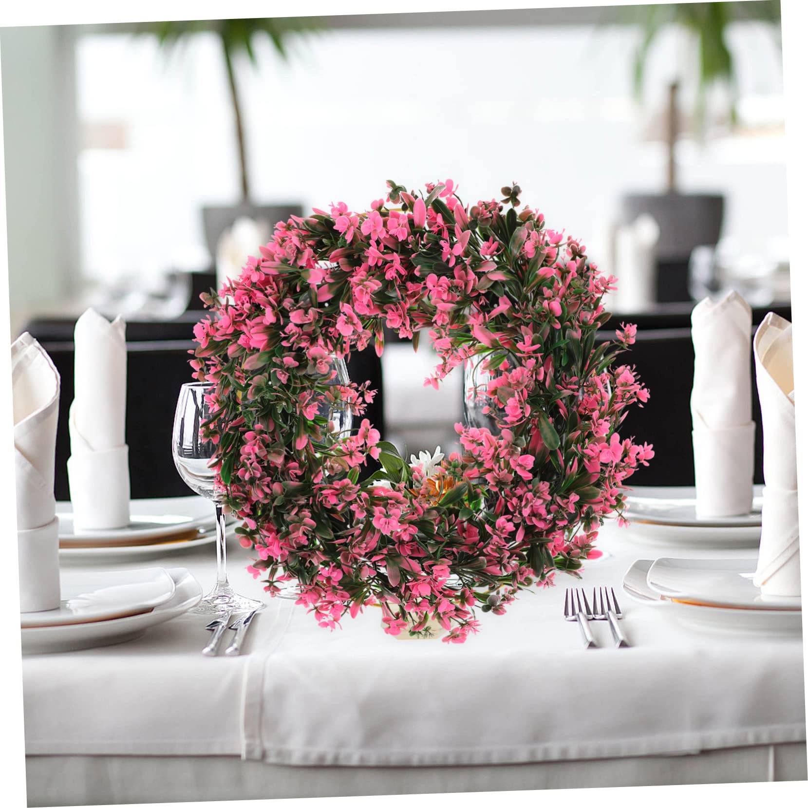 Toyvian Ghirlanda Artificiale Phalaenopsis Decorazione per Adornamento Festivo e Resistente Atmosfera e Accogliente