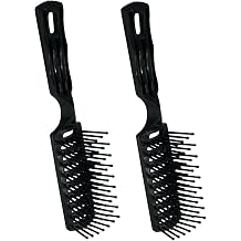 Amelia Beauty 7.5" Tipped Vented Hair Brush, 2 Pack | Fast Drying, Detangling & Volume Styling | Made in USA