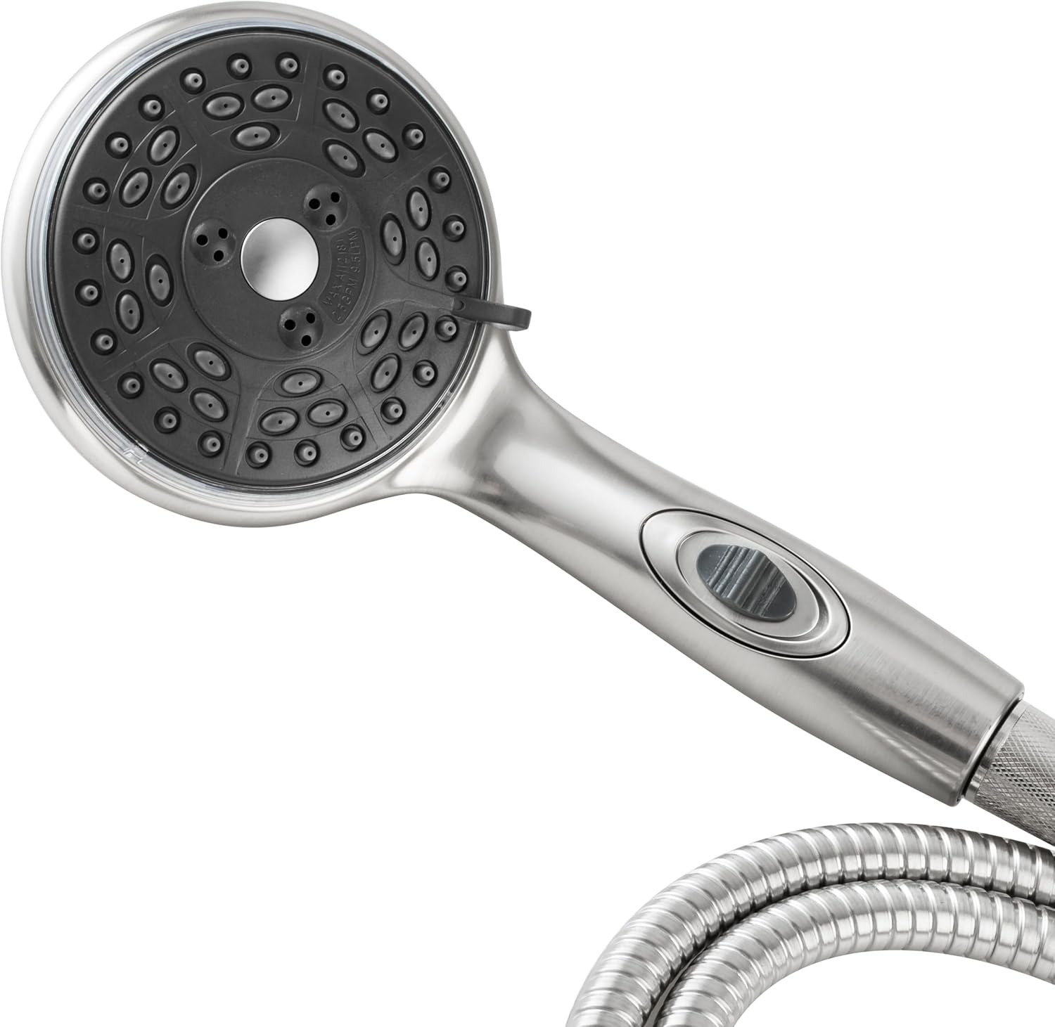 Dura Faucet Premium RV Handheld Shower Wand with Eco-Friendly On/Off Switch (Brushed Satin Nickel)