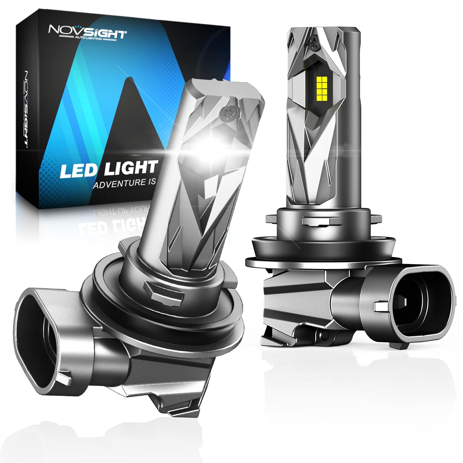 NOVSIGHT H11 H8 H9 LED Fog Light Bulbs