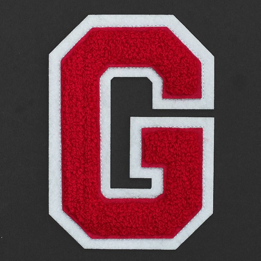 Amazon.com: Letter G - Chenille Stitch Varsity Iron-On Patch