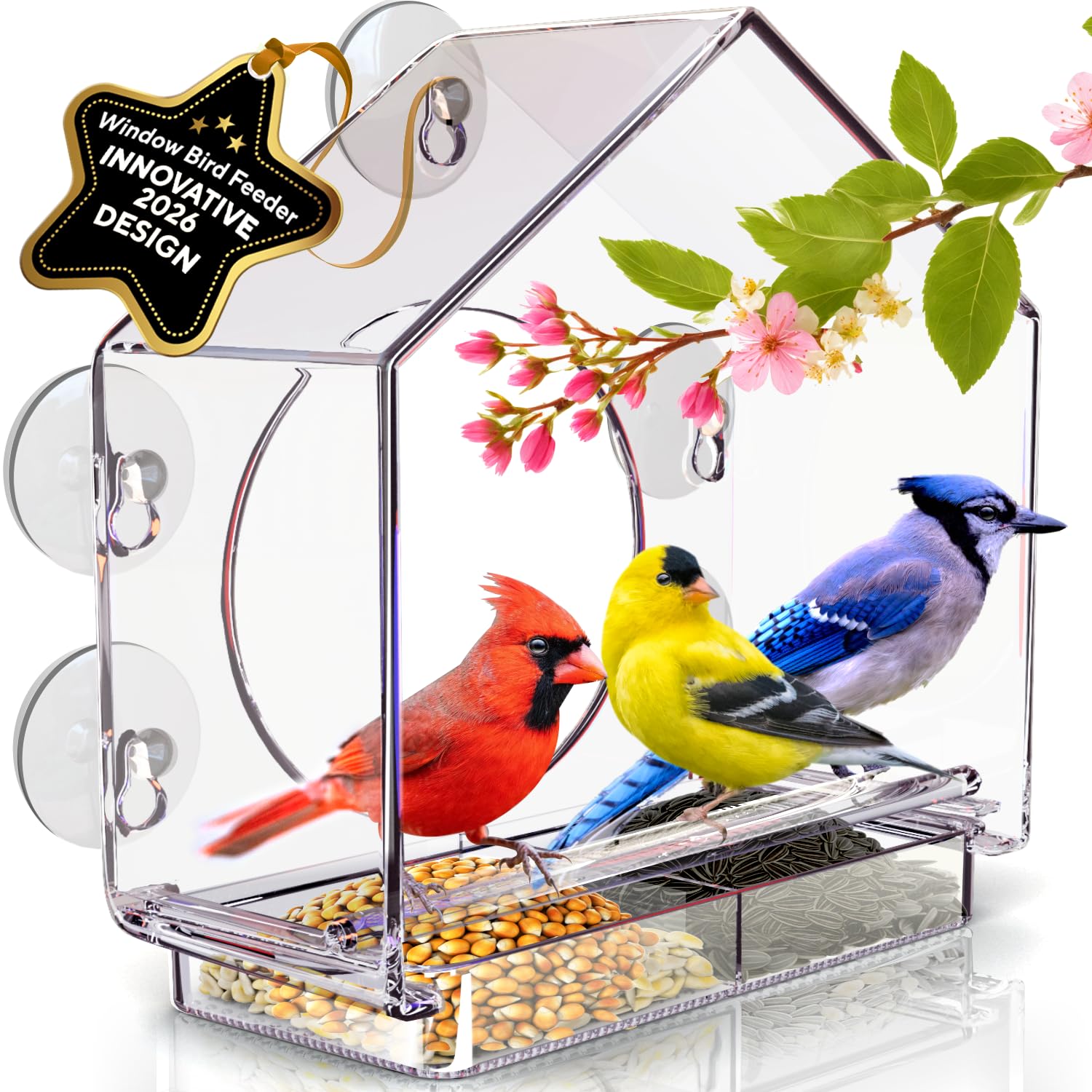 Gerossi Premium Window Bird Feeder