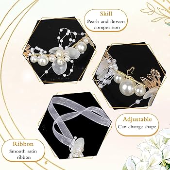 Amazon.com: NQEUEPN White Copper Wire Flower Girl Headband
