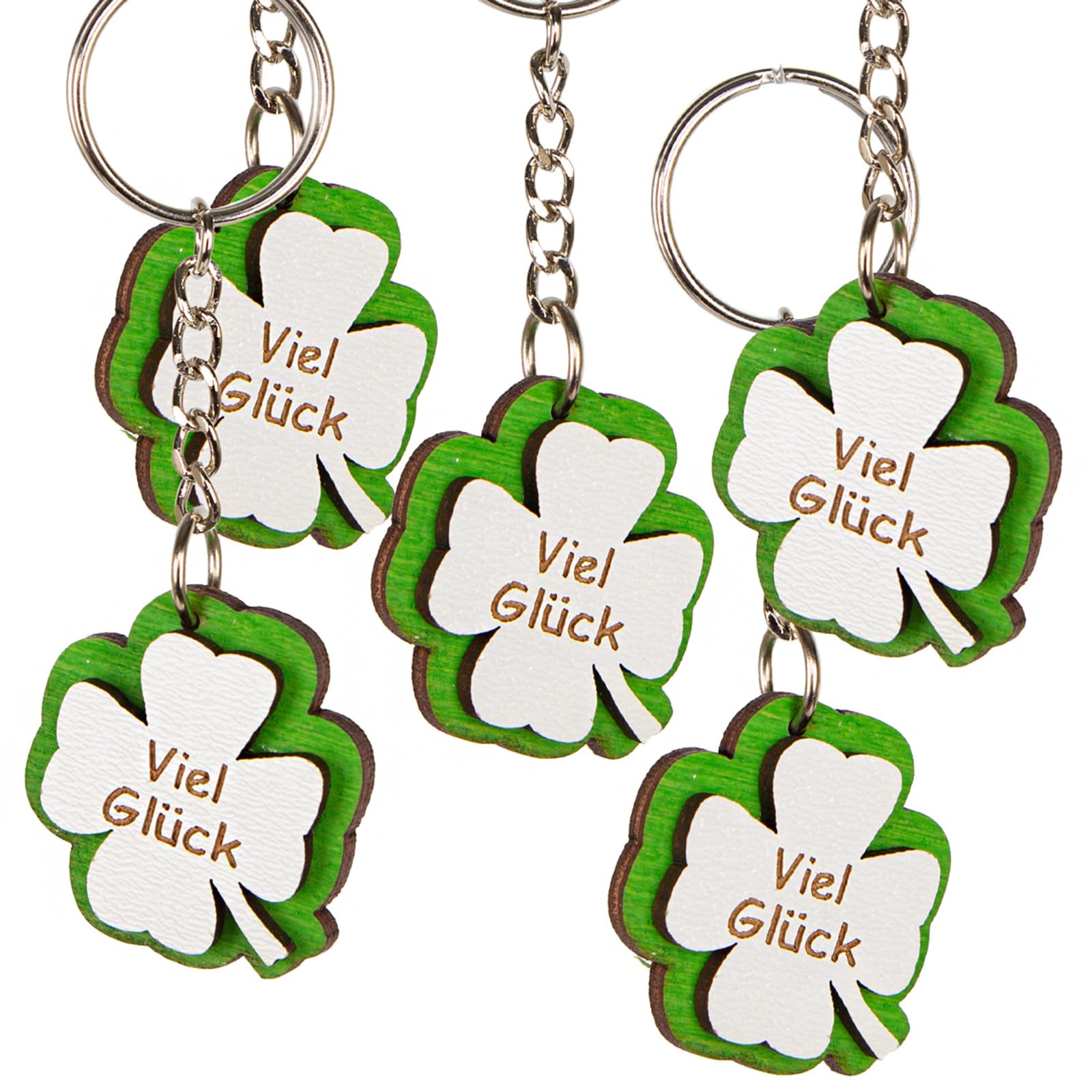 Logbuch-Verlag 200 Adesivi Quadrifoglio Verde Portafortuna 5 Cm - Per Regali, Album, Segnaposto, Capodanno E Laurea