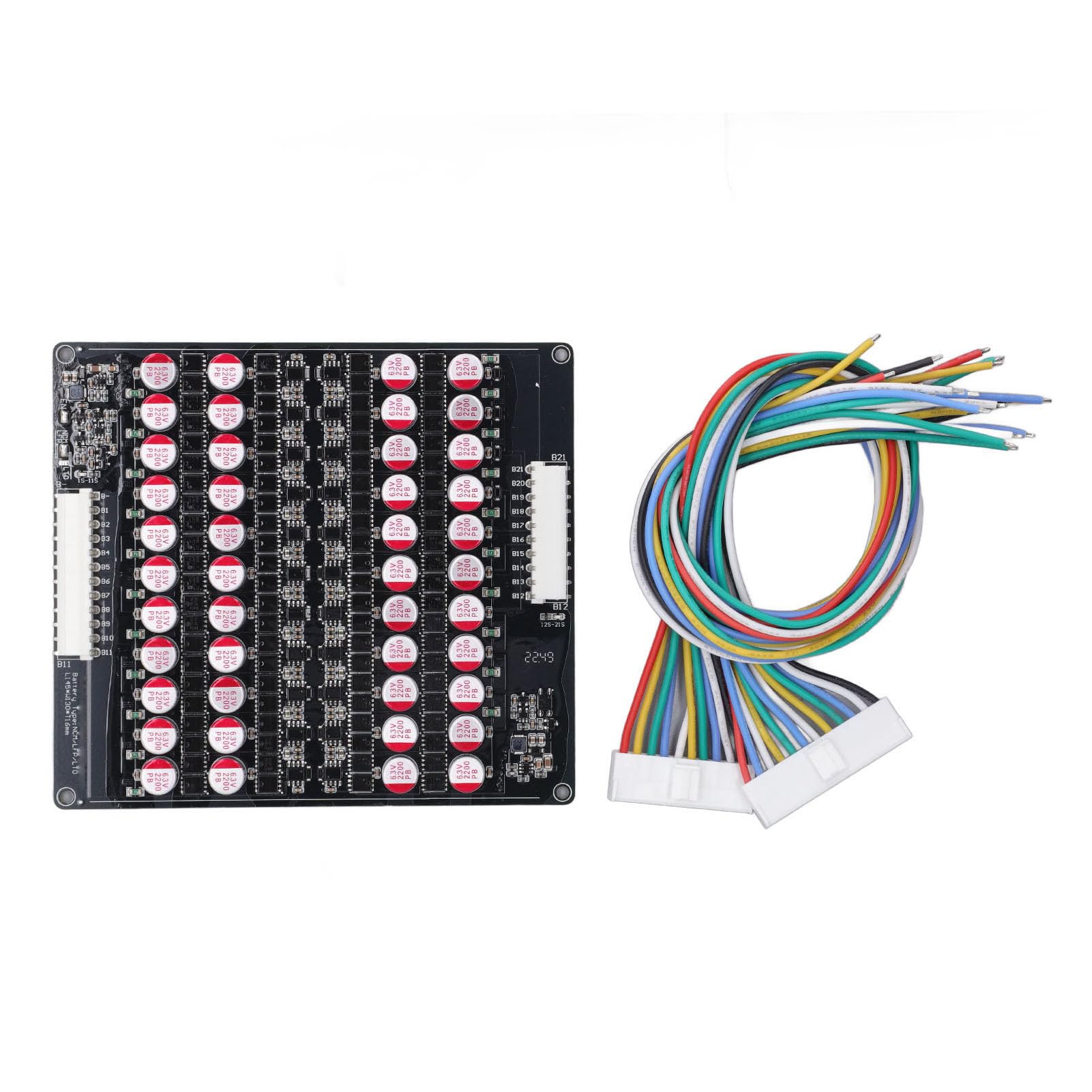 Yosoo Health Gear Bilanciatore Equalizzatore Attivo Batteria PCB Bilanciatore Equalizzatore Attivo da 17 a 21S Trasferimento di Energia Condensatore 5A con Sospensione Sottotensione 145 X 130 X 16