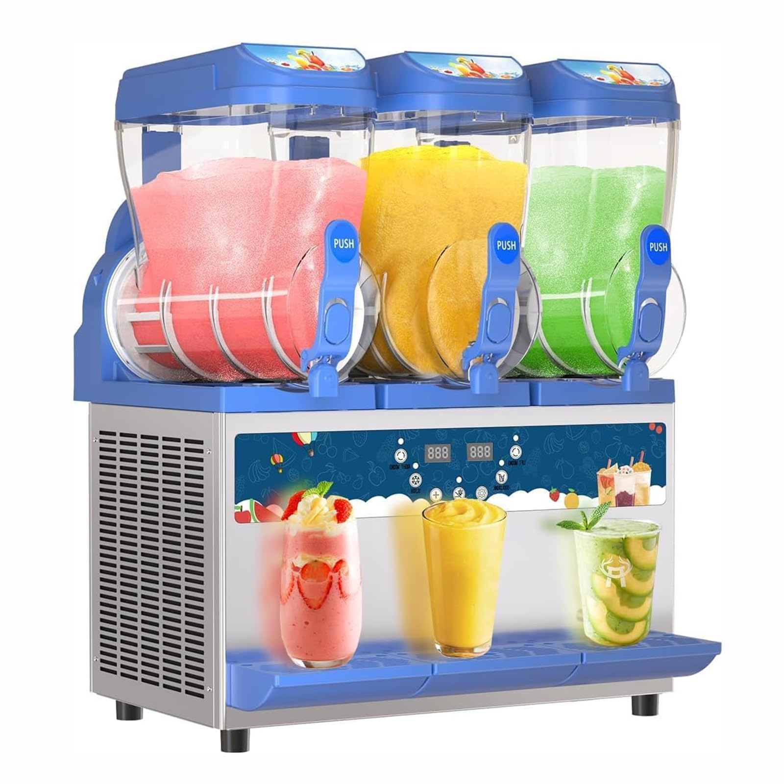 YXZQLOZ Commercial Stainless Steel Smoothie Blender for making margaritas and various cold drinks; for bars, restaurants, and events.