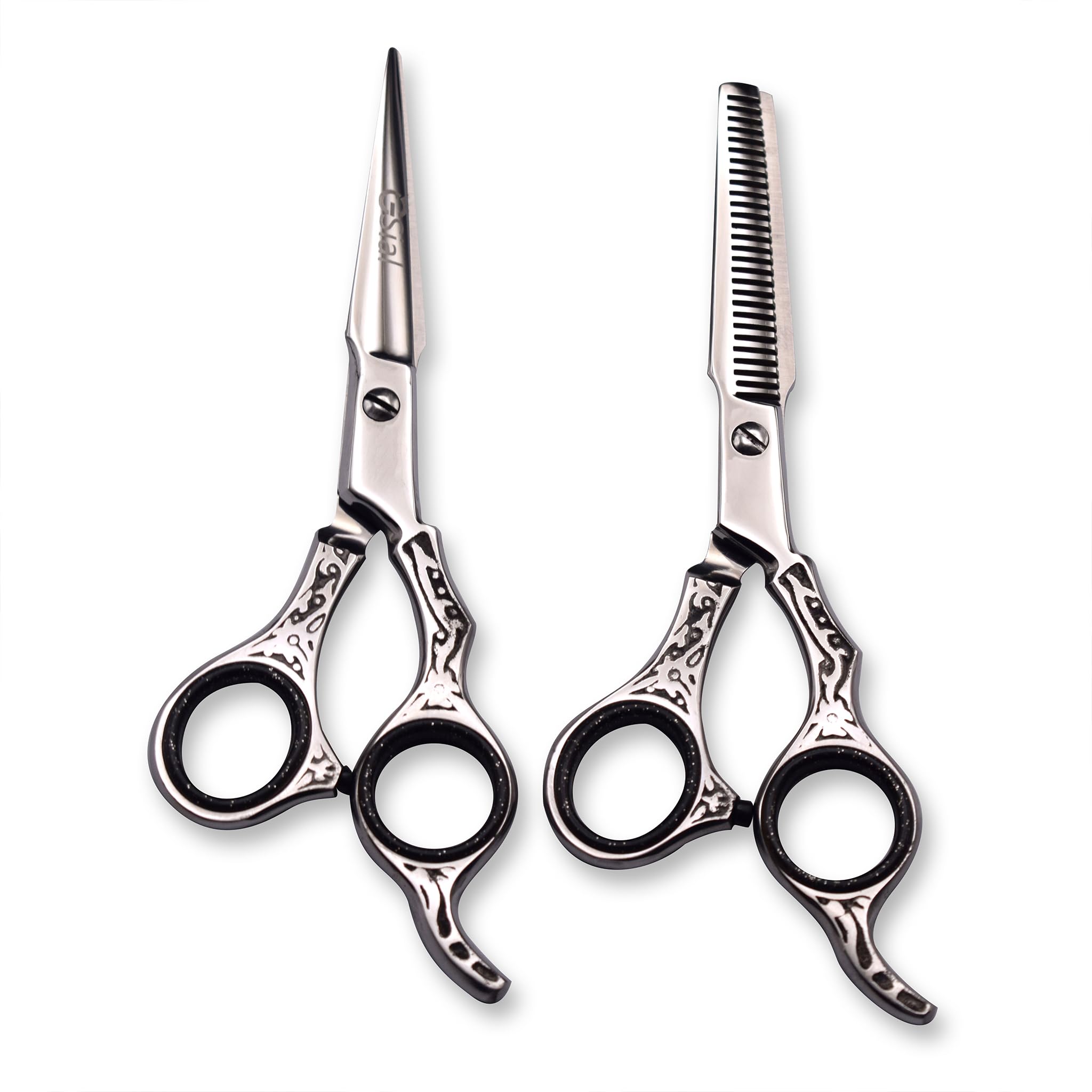 Hair Cutting Scissors Set, Hair Scissors Thinning Shears for Hair Cutting, Professional Barber Scissors Japanese Stainless Steel, Hair Shears for Women Men Adults Kids Salon Home Use
